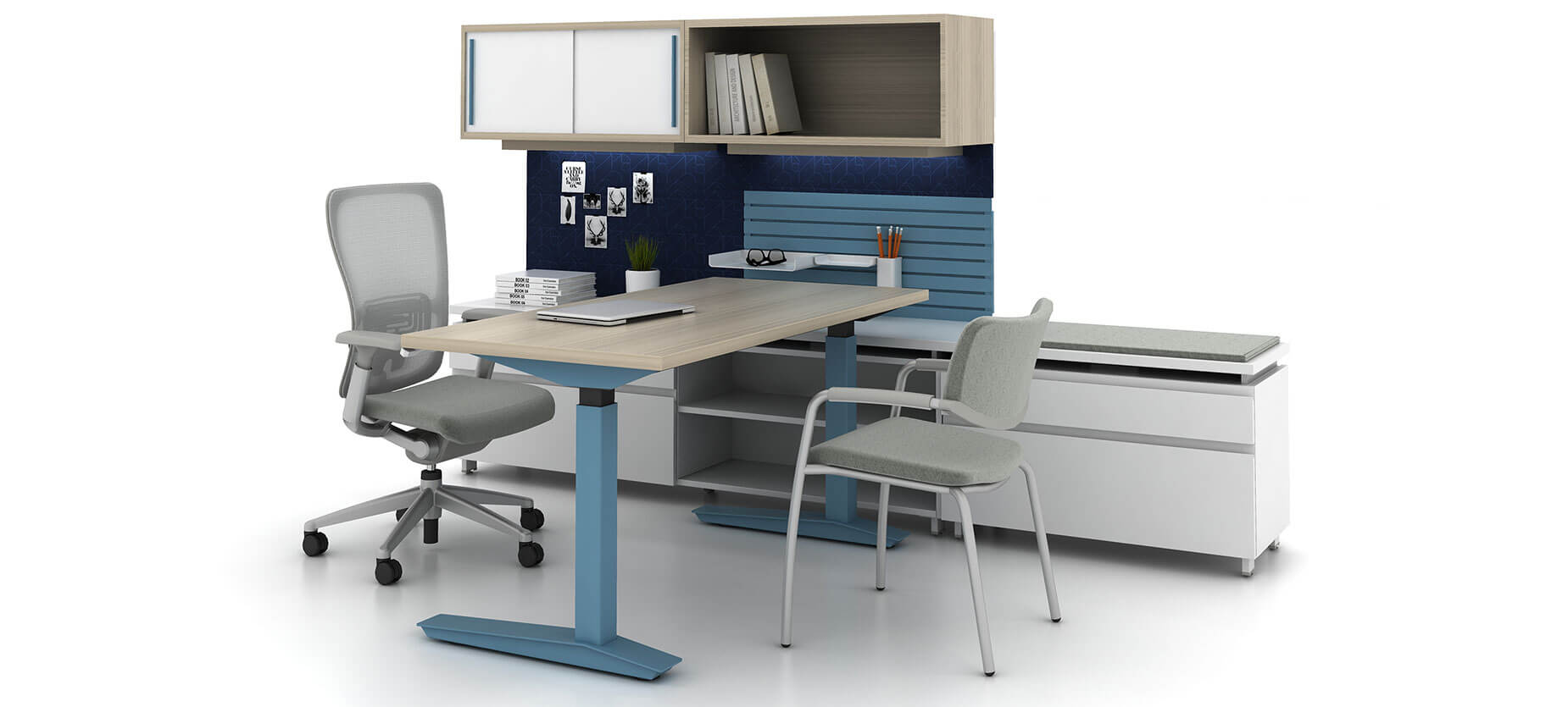 Compose Systems Furniture Planes Height-Adjustable Table