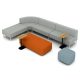 Haworth Riverbend Lounge and Pebble Ottoman