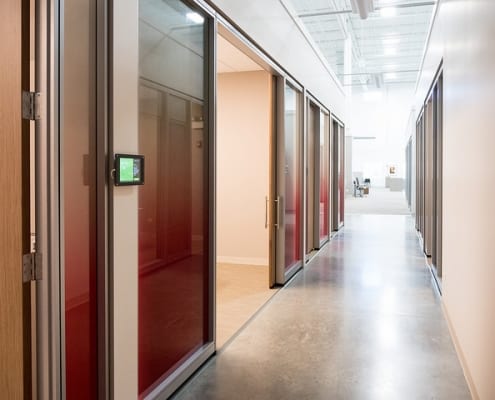 BOS Modular Office Design Blog Post hallway walls