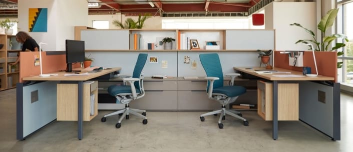 history of workplace furniture