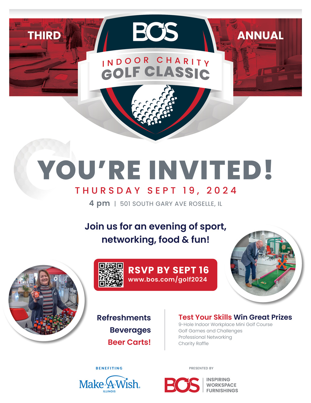 BOS Indoor Charity Golf Classic 2024