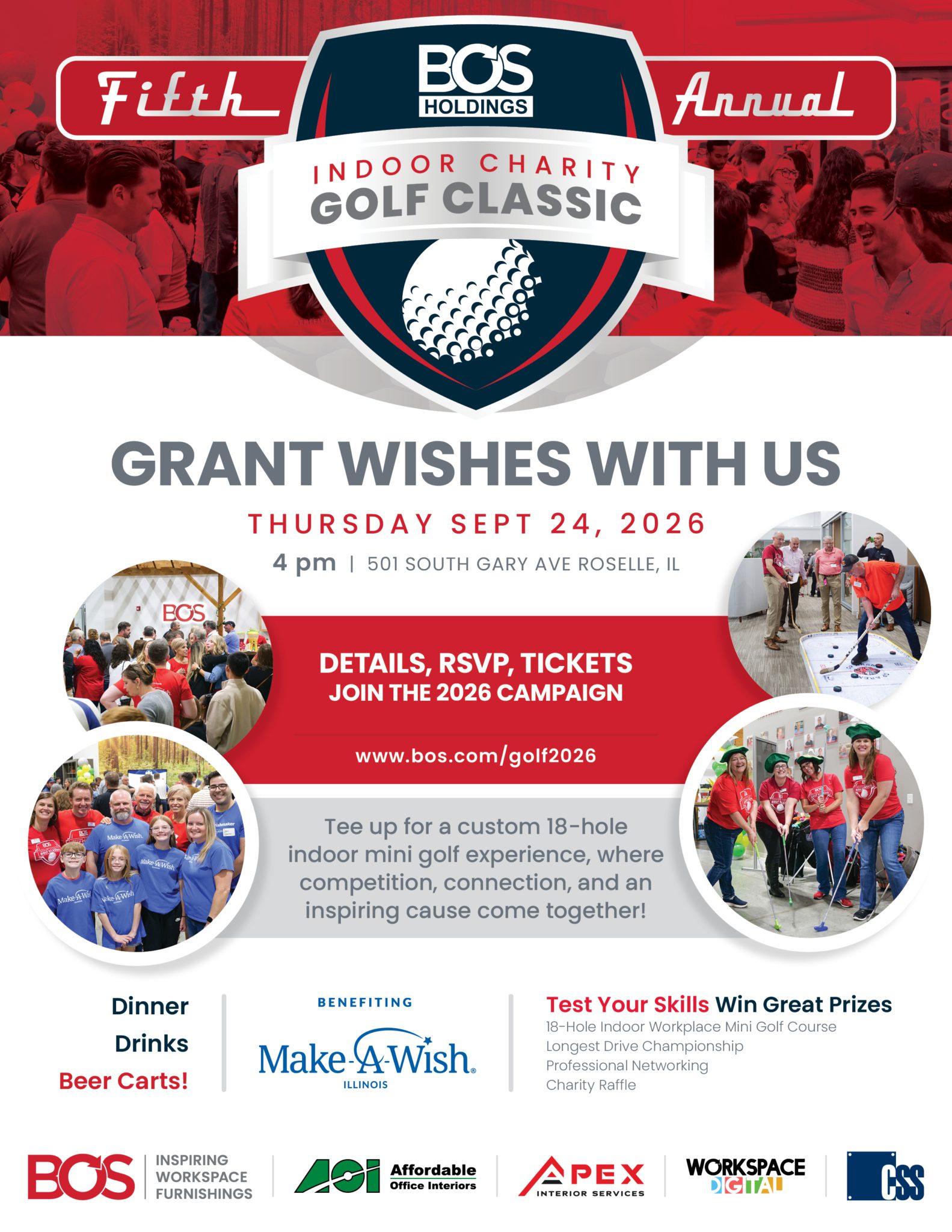 BOS charity golf event 2026